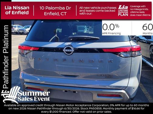 6 2026 Nissan Pathfinder Platinum