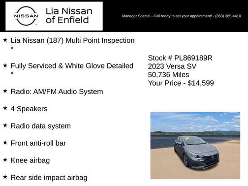 Gun Metallic 2023 Nissan Versa 1.6 SV