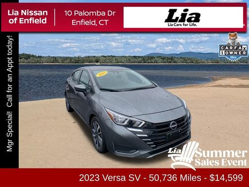 Gun Metallic 2023 Nissan Versa 1.6 SV