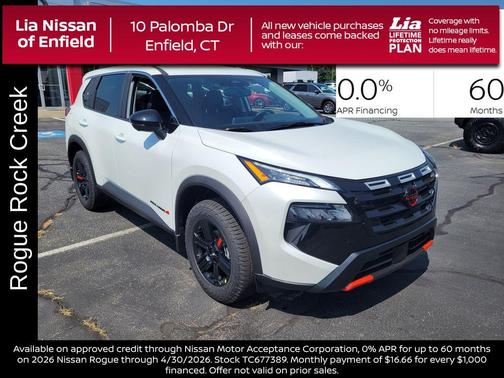 Everest White P 2026 Nissan Rogue Rock Creek
