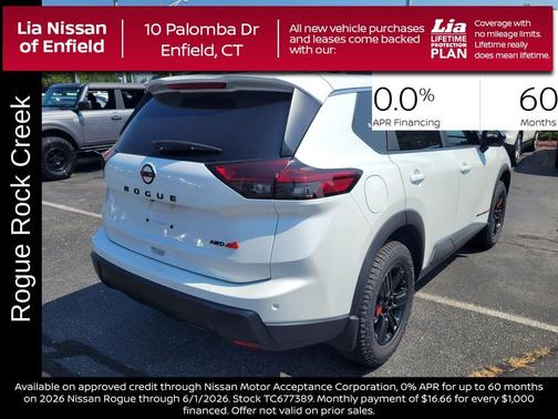 Everest White P 2026 Nissan Rogue Rock Creek