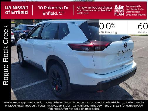 Everest White P 2026 Nissan Rogue Rock Creek