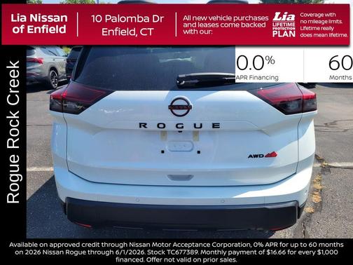 Everest White P 2026 Nissan Rogue Rock Creek