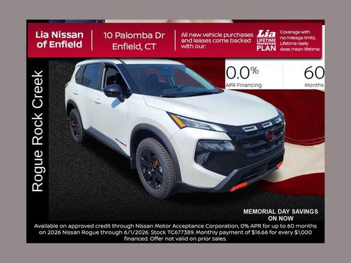 Everest White P 2026 Nissan Rogue Rock Creek