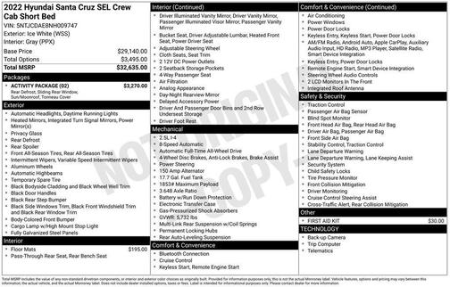 2022 Hyundai SANTA CRUZ 2.5L SEL