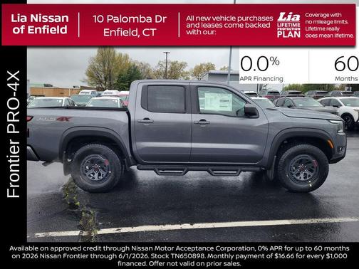 Gun Metallic 2026 Nissan Frontier PRO-4X