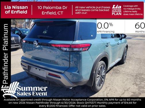 6 2026 Nissan Pathfinder Platinum