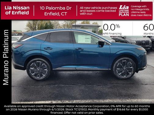 Aurora Blue Pea 2026 Nissan Murano Platinum
