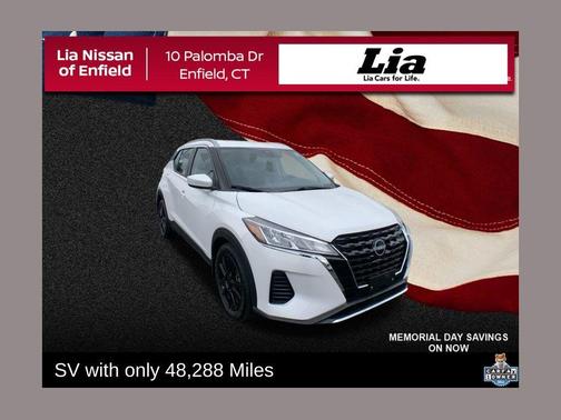 Aspen White 2023 Nissan Kicks SV