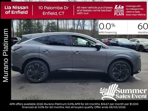 Gray 2026 Nissan Murano Platinum
