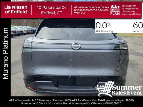 Gray 2026 Nissan Murano Platinum