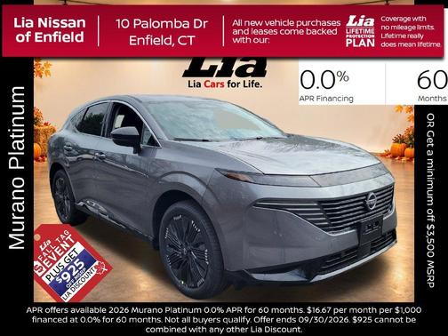 Gun Metallic 2026 Nissan Murano Platinum