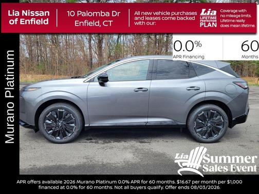 Gray 2026 Nissan Murano Platinum