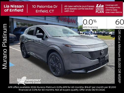 Gun Metallic 2026 Nissan Murano Platinum