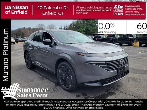 Gray 2026 Nissan Murano Platinum