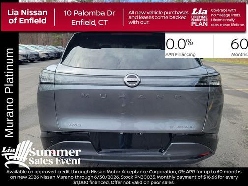 Gray 2026 Nissan Murano Platinum
