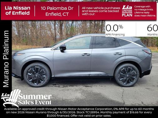 Gray 2026 Nissan Murano Platinum