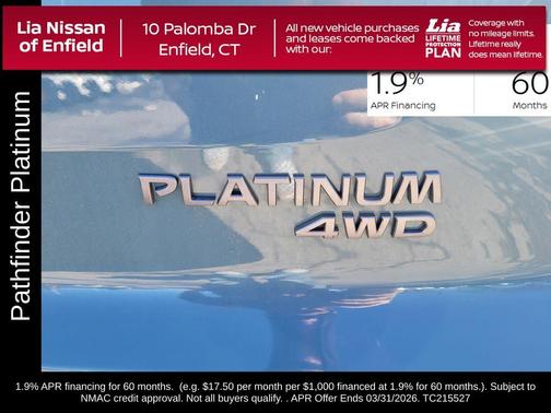 2026 Nissan Pathfinder Platinum