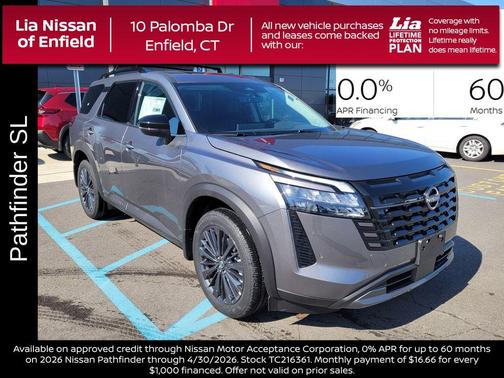 Gun Metallic 2026 Nissan Pathfinder SL