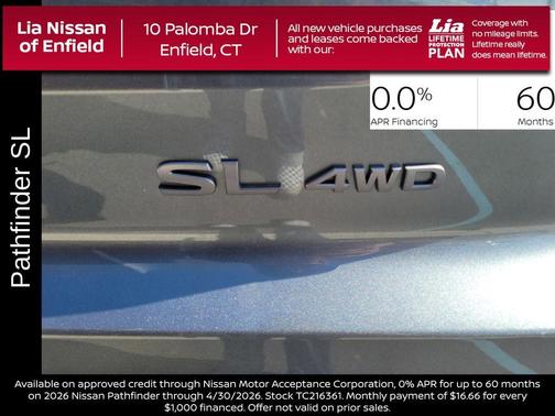Gun Metallic 2026 Nissan Pathfinder SL