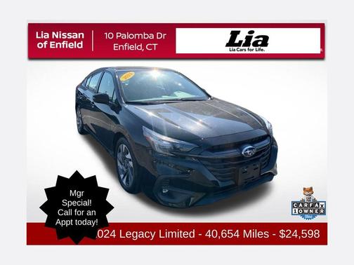 Crystal Black Silica 2024 Subaru Legacy