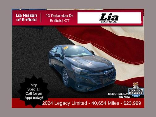 Crystal Black Silica 2024 Subaru Legacy