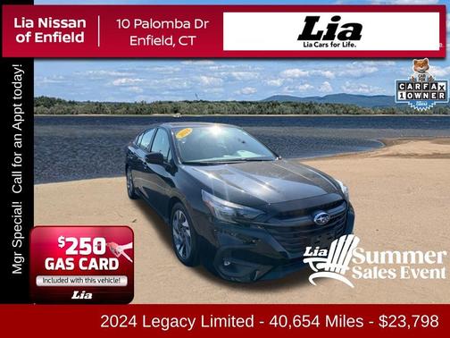 Crystal Black Silica 2024 Subaru Legacy