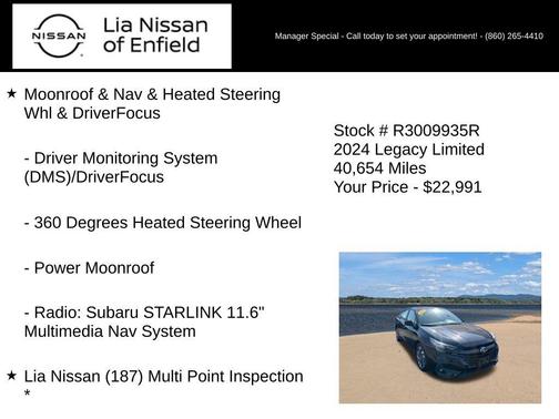 Crystal Black Silica 2024 Subaru Legacy