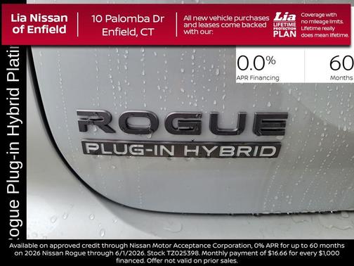 Alpine Frost 2026 Nissan Rogue Plug-In Hybrid PLAT