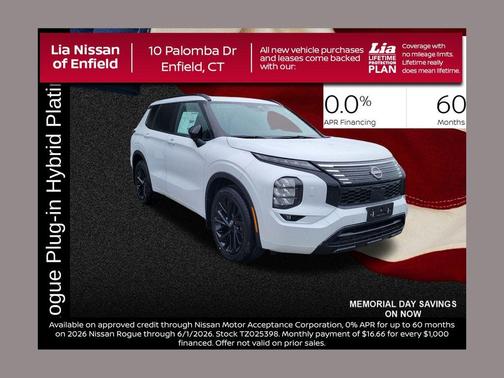 Alpine Frost 2026 Nissan Rogue Plug-In Hybrid PLAT
