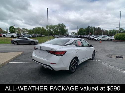 Aspen White 2022 Nissan Sentra SV