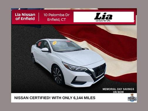 Aspen White 2022 Nissan Sentra SV