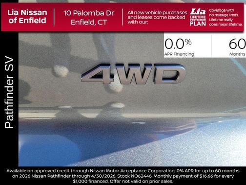 6 2026 Nissan Pathfinder SV