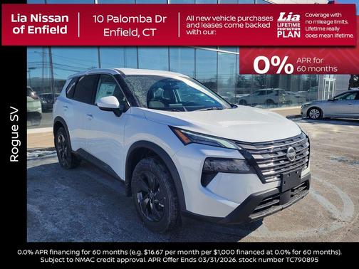 Everest White P 2026 Nissan Rogue SV