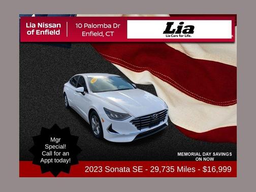 White 2023 Hyundai SONATA SE