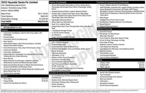 2022 Hyundai SANTA FE Limited
