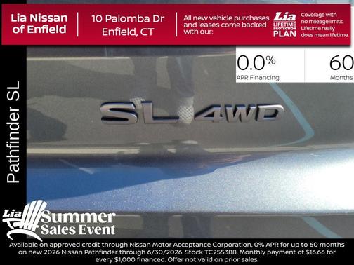Gun Metallic 2026 Nissan Pathfinder SL