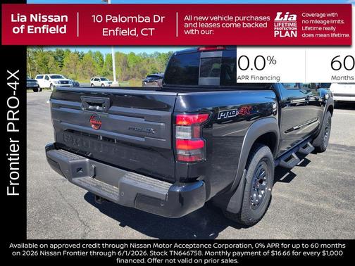 Black 2026 Nissan Frontier PRO-4X