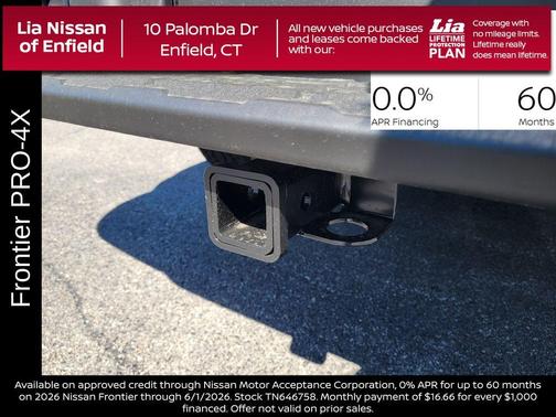 Black 2026 Nissan Frontier PRO-4X