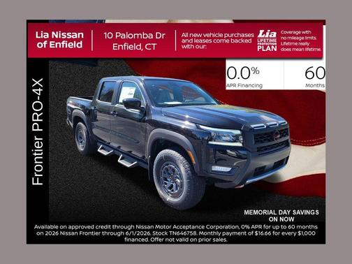 Black 2026 Nissan Frontier PRO-4X