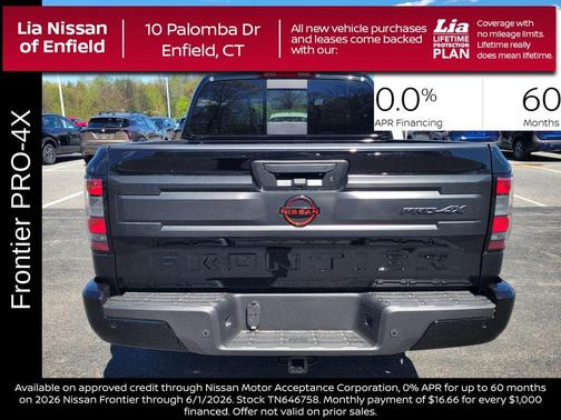 Black 2026 Nissan Frontier PRO-4X