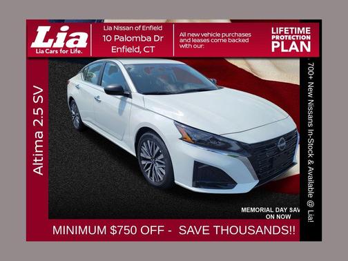 Glacier White 2026 Nissan Altima 2.5 SV