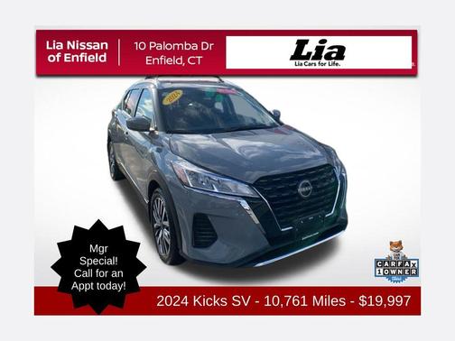 Boulder Gray Metallic 2024 Nissan Kicks SV