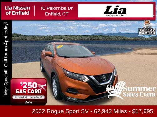Monarch Orange 2022 Nissan Rogue Sport SV
