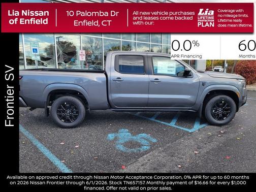 Gun Metallic 2026 Nissan Frontier SV