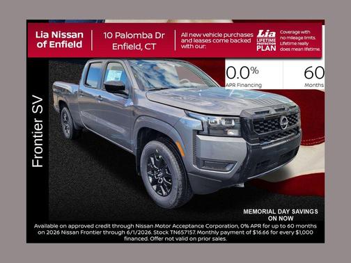 Gun Metallic 2026 Nissan Frontier SV