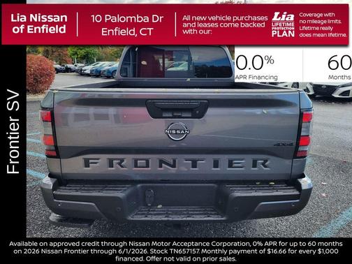 Gun Metallic 2026 Nissan Frontier SV