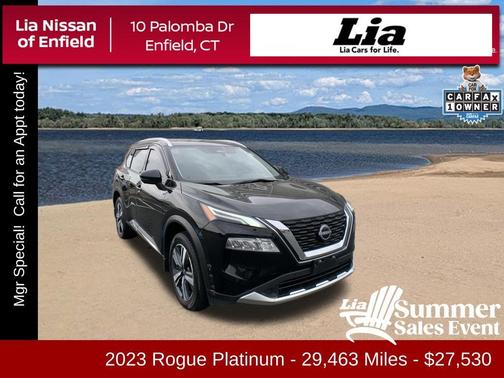 Black 2023 Nissan Rogue Platinum