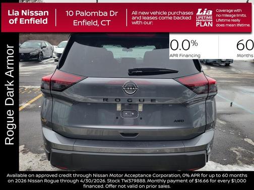 Gun Metallic 2026 Nissan Rogue Dark Armor