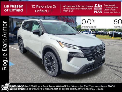 Everest White P 2026 Nissan Rogue Dark Armor